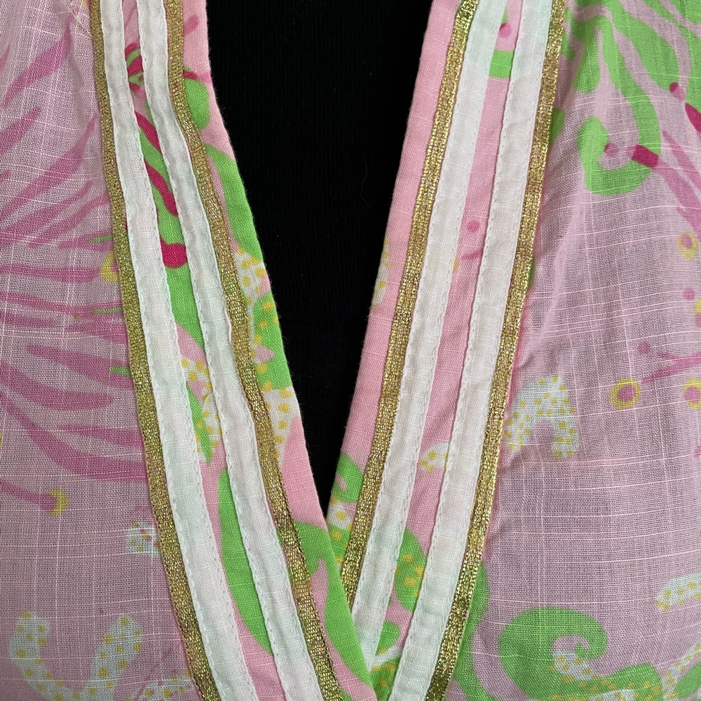 Lilly Pulitzer Tunic Pink Floral Size M - Picture 4 of 6